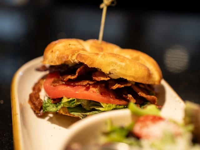 BLT Croissant Sandwich.