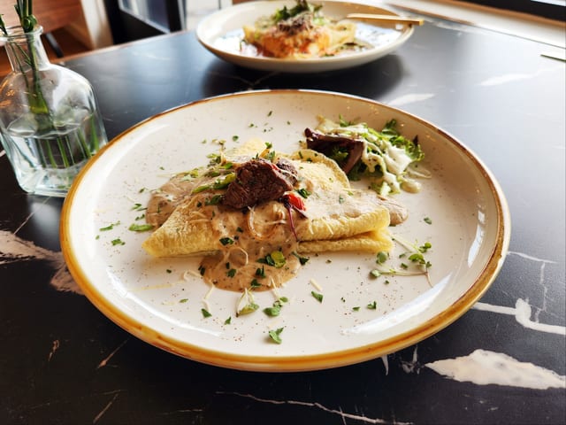 Philly Cheesesteak Crêpe.