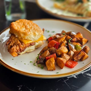 Chicken Biscuit Breakfast