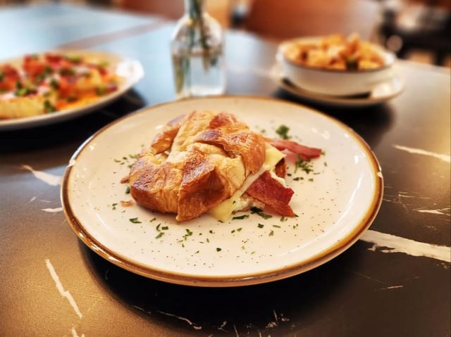 Breakfast Croissant or Sandwich.