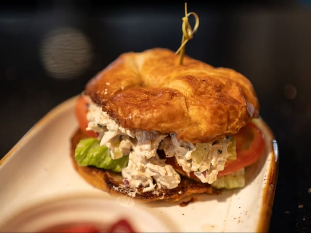 Chicken Salad Croissant Sandwich.