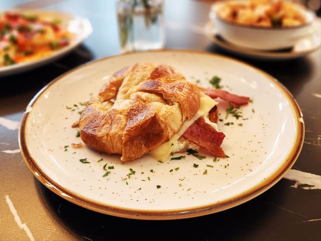 Breakfast Croissant or Sandwich.