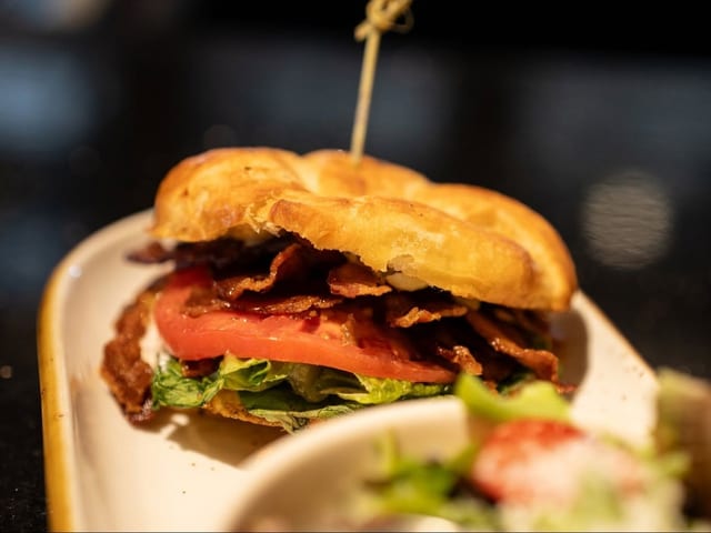 BLT Croissant Sandwich.