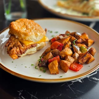 Chicken Biscuit Breakfast