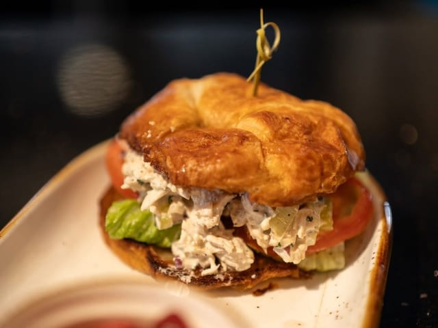 Chicken Salad Croissant Sandwich.